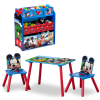 Mickey Mouse 4-Piece Toddler Playroom Set - Includes Table; 2 Chairs and Toy Box; Blue
