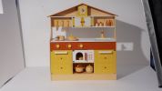 Wooden Pretend Play Kitchen Set for Kids Toddlers, Toys Gifts for Boys and Girls,Yellow