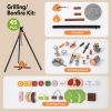 Camping Set for Kids, 45 Pcs Indoor and Outdoor Camping Tools Pretend Play Set for Toddler Boys & Girls(12PCS an Order)