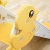 Kid Slide for Toddler Age 1-3 Indoor Pet duck yellow Plastic Slide Outdoor Playground Climber Slide