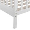 Wooden Baby Toddler Bed Children Bedroom Furniture with Safety Guardrails White Replacement code: 98026167