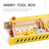 Wooden Tool Workbench Toy for Kids & Toddlers, Pretend Play Tool Toy Gift for Boys Girls