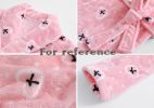 Girls Self Tie Soft Plush, Pink Pigeon Bathrobe/Pajamas